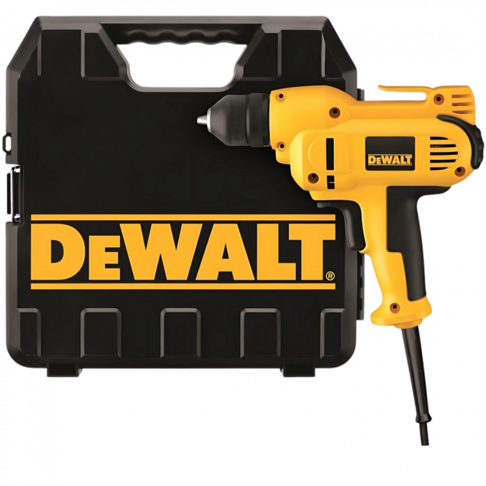 DEWALT 8.0-Amp 3/8-Inch Corded Drill Kit: Variable Speed & Comfort Grip