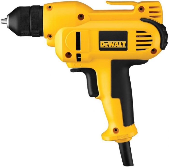 DEWALT 8.0-Amp 3/8-Inch Corded Drill Kit: Variable Speed & Comfort Grip